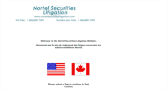 Desktop Screenshot of nortelsecuritieslitigation.com